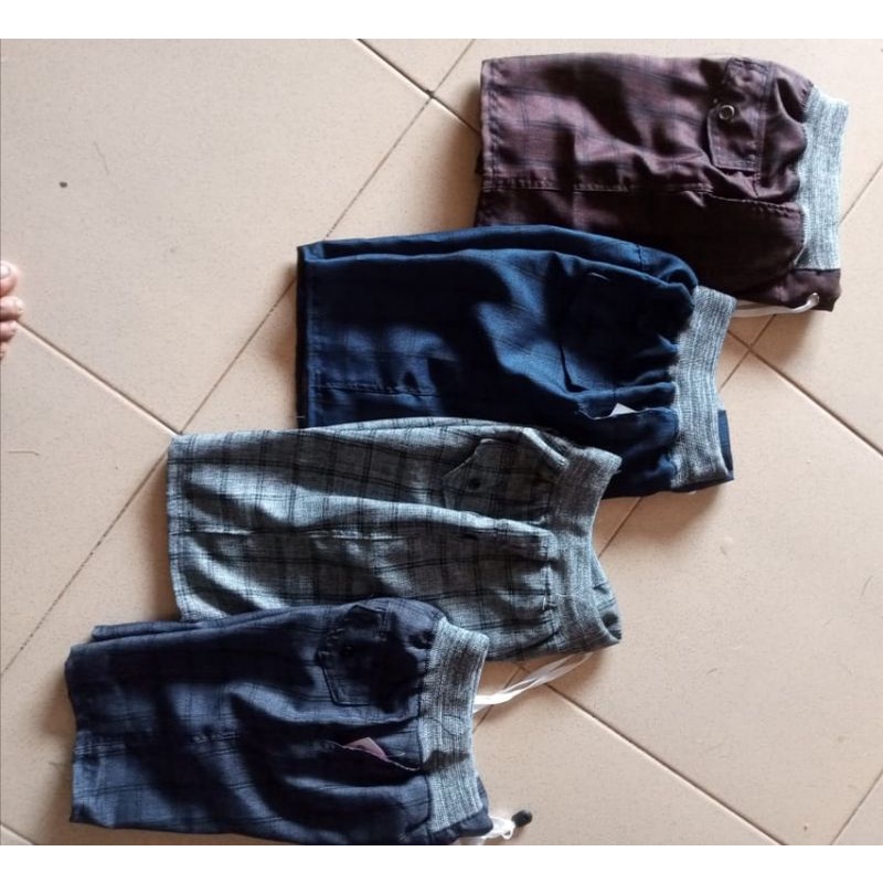 CELANA PENDEK TARTAN ANAK 5-11TAHUN TERMURAH