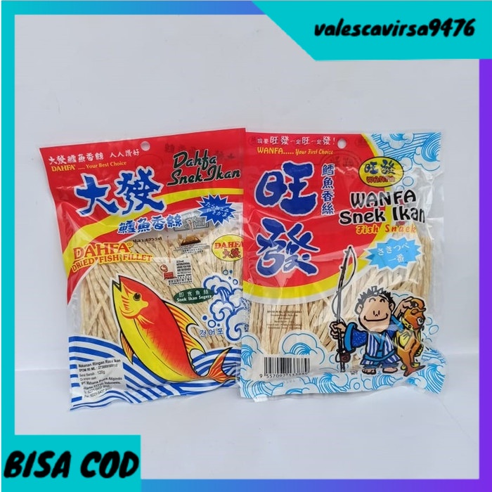 

⭐BISA COD⭐ Dahfa Juhi Ikan 120g / Dahfa Dried Fish Fillet 120g / Snack Ikan 120g