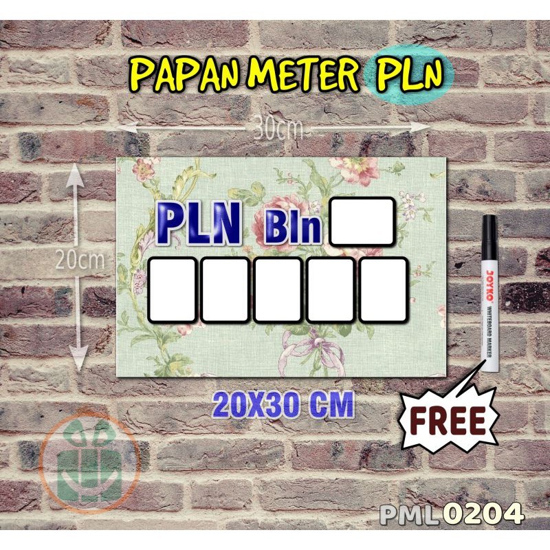 

SBC Papan Meter Listrik PLN PAM motif Unik - Shabby 04