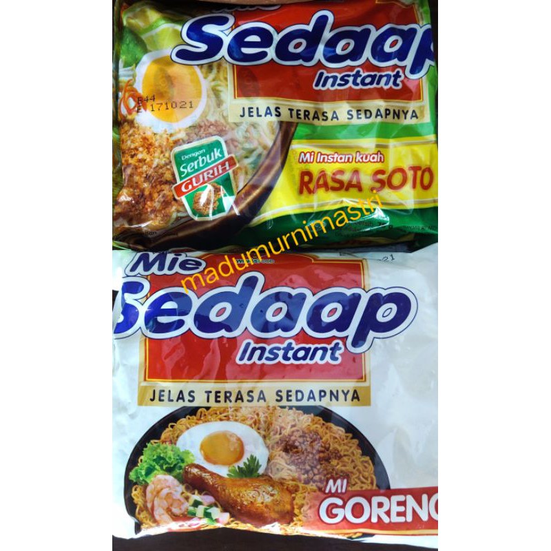

Mie sedap goreng, mie sedap soto