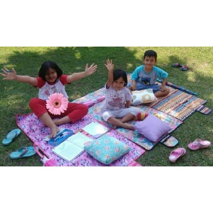 tikar piknik lipat tas - PT1740