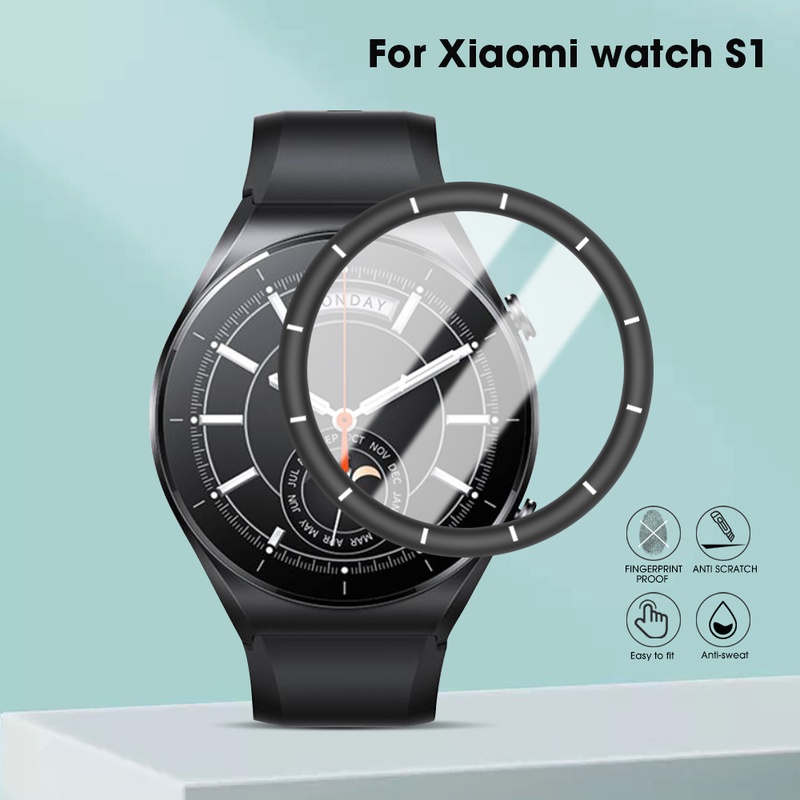 Pelindung Layar Smartwatch PMMA Flexible Anti Gores / Sidik Jari / Minyak Untuk Xiaomi Watch S1