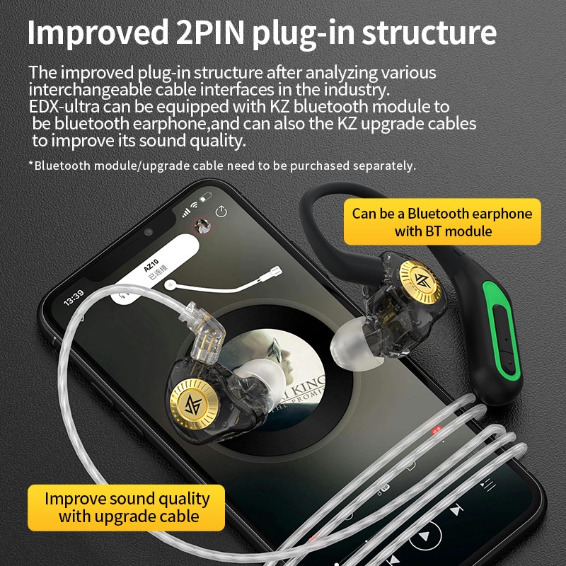 KZ EDX Ultra Basshead Earphone with MIC - Garansi Resmi