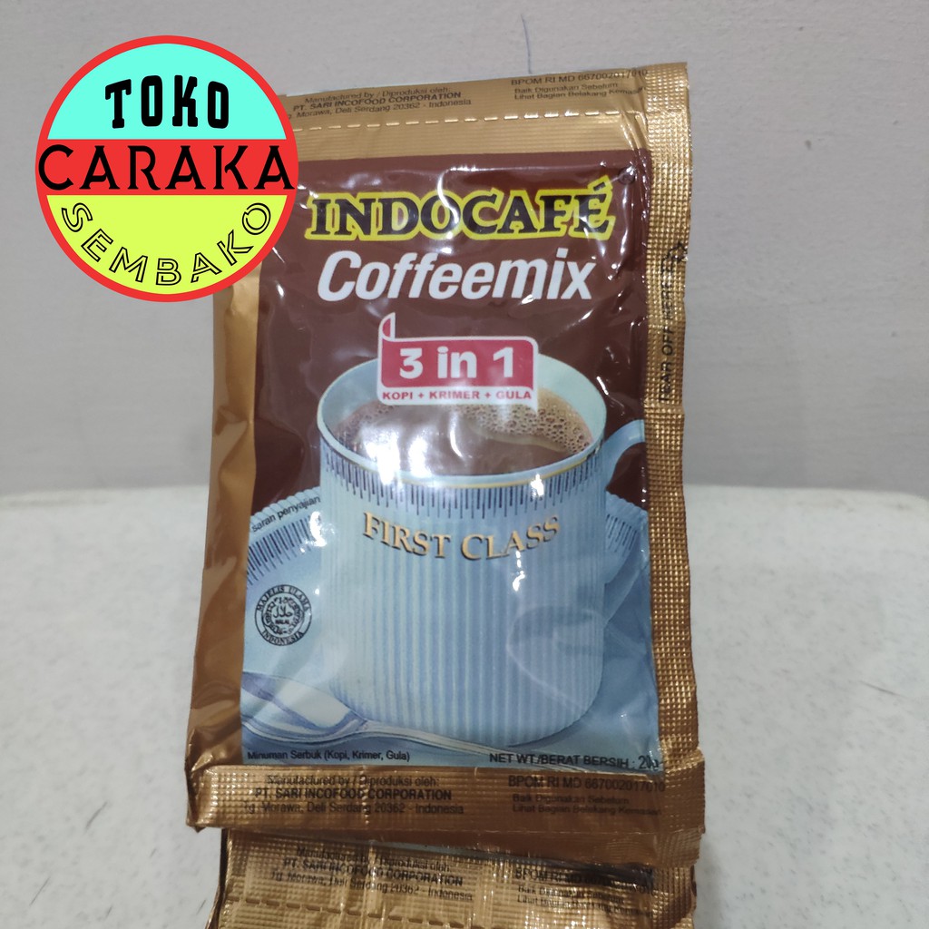 

Kopi Indocafe Coffeemix 3 in 1 - 1 renceng isi 10 sachet x 20g