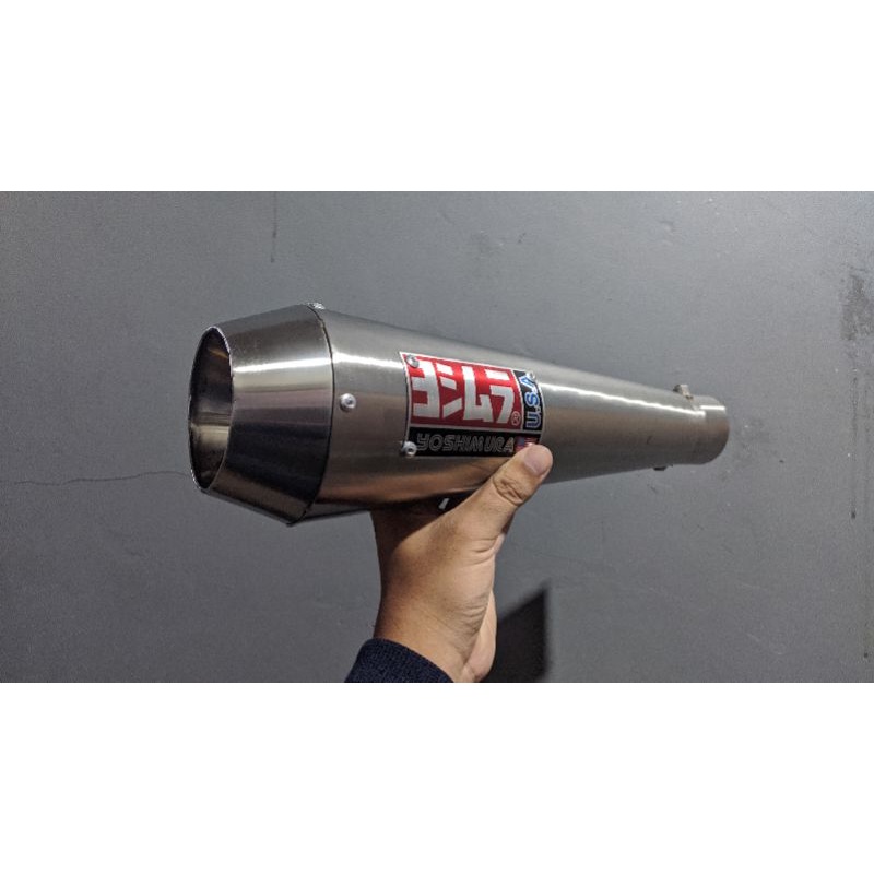 Knalpot Motor Racing Custom Emblem Yoshimura USA