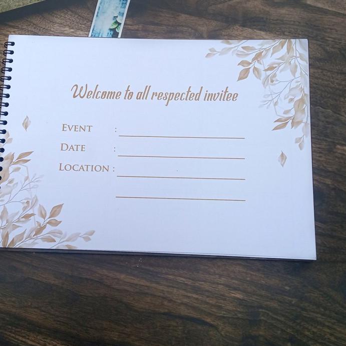 

[KODE ABCLF] BUKU TAMU PERNIKAHAN / GUEST BOOK HARD COVER (GB-13)