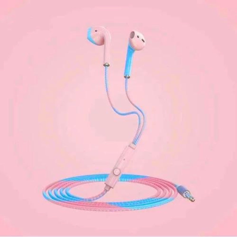 Headset Kabel Jack 3.5mm Earphone In-Ear Stereo Mic Super Bass Earphone Kabel Earbuds