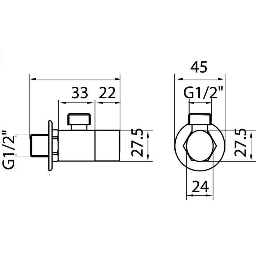 STOP KRAN WASSER/ STOP VALVE WASSER TL 080