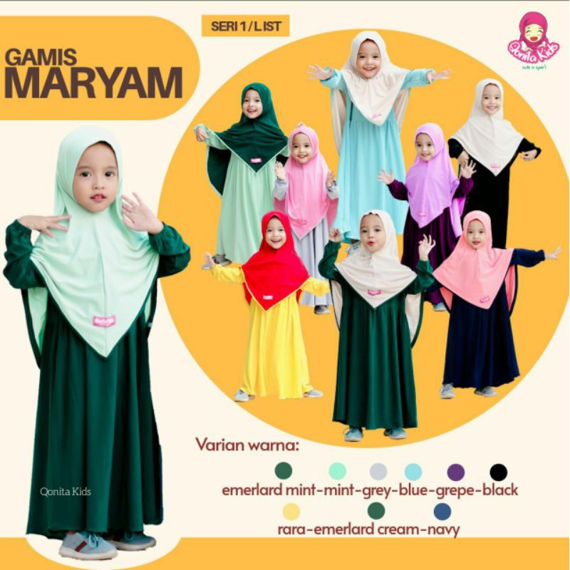 Gamis Anak Maryam Original By Qonita kids
