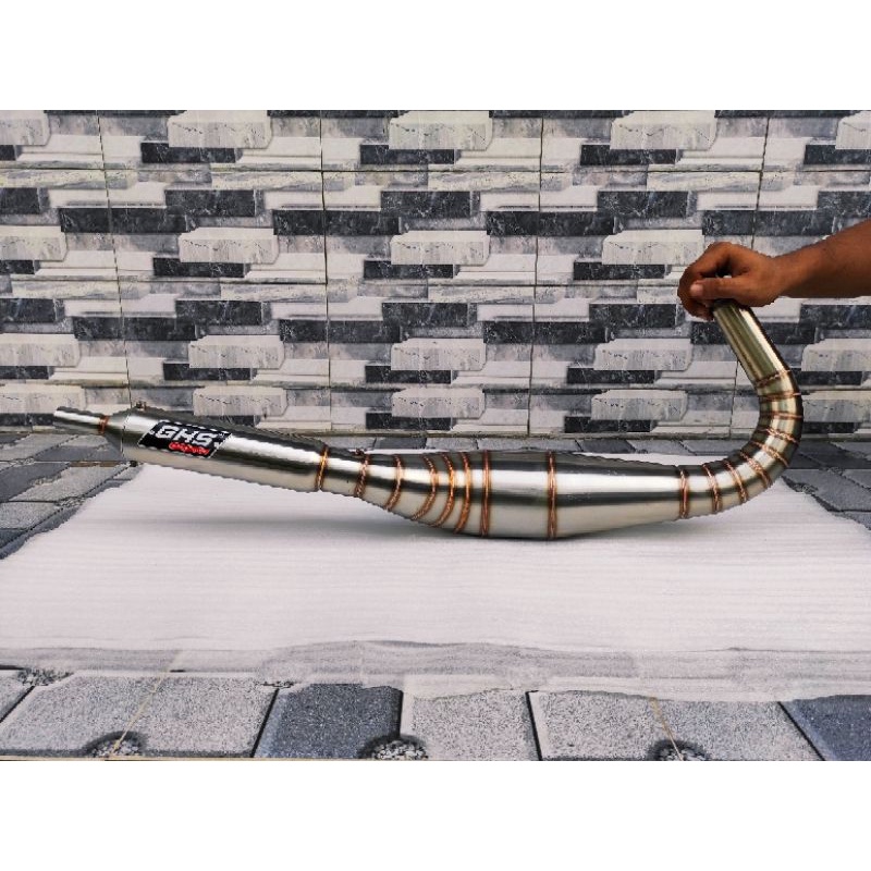 Knalpot RX KING Kolong Python Stainles Super Garing Istimewa Original GHS Racing