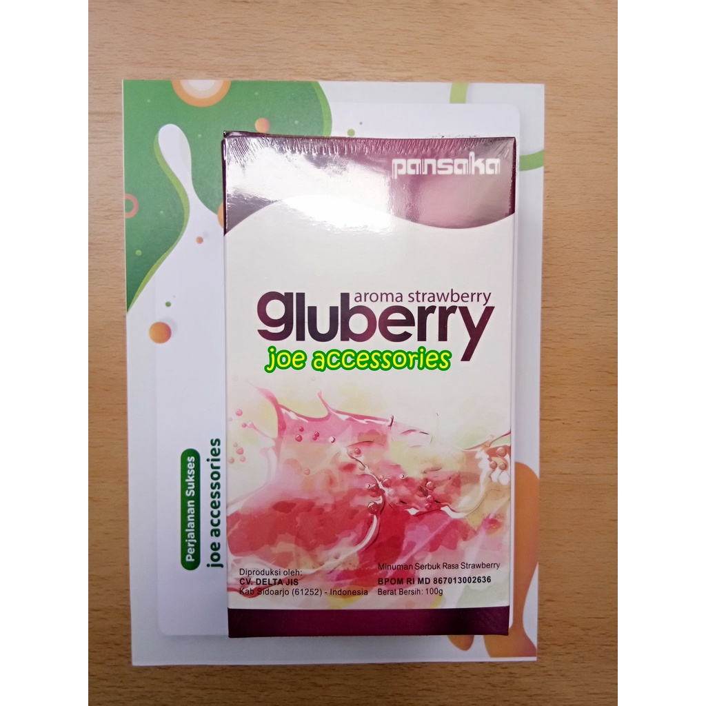 collagen drink minuman kolagen gluberry pansaka aroma strawberry