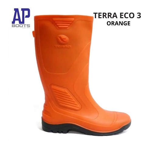 BISA COD - AP Terra Eco 3 Orange - Sepatu Boot Panjang - AP Boots Terra Eco 3 Orange Size 39-43 - Sepatu Boots Karet Orange - FANZ STORE