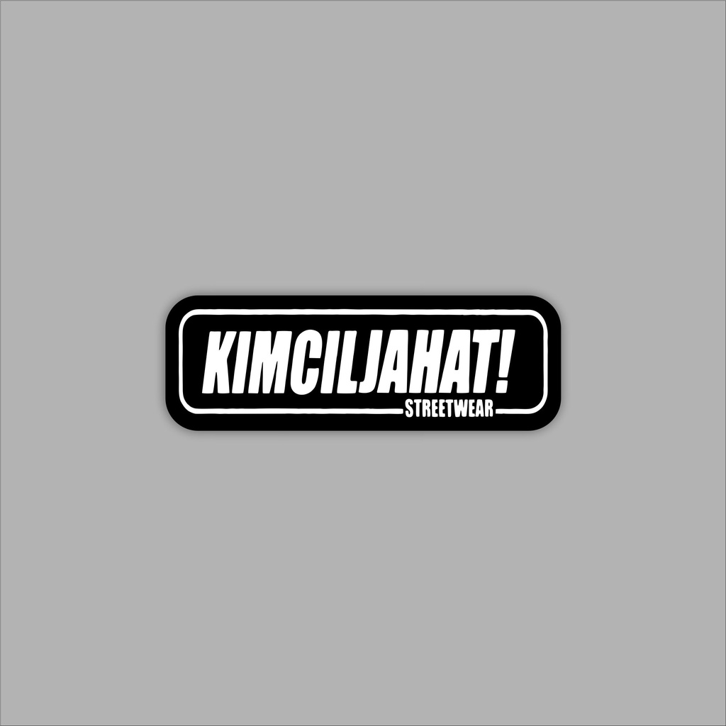 

Stiker Sticker Case Kimcil Jahat Black White Phone Logo Brand Skate Surf Band Aesthetic Termurah Pop Art Clothing Basic Daily Tumblr Laptop HP Casing Striping Tempel Label Merk Dinding Graftac Vinyl High Quality decal