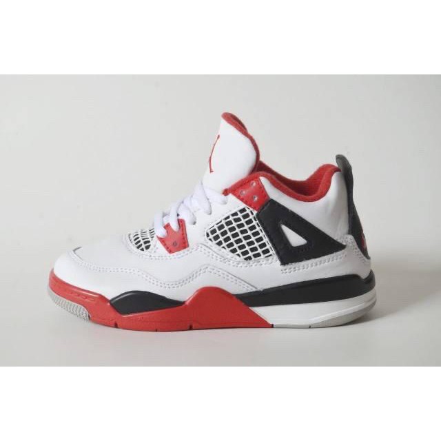 Sepatu Anak Nike Air Jordan 4 (IV) Retro Fire Red Kids Original