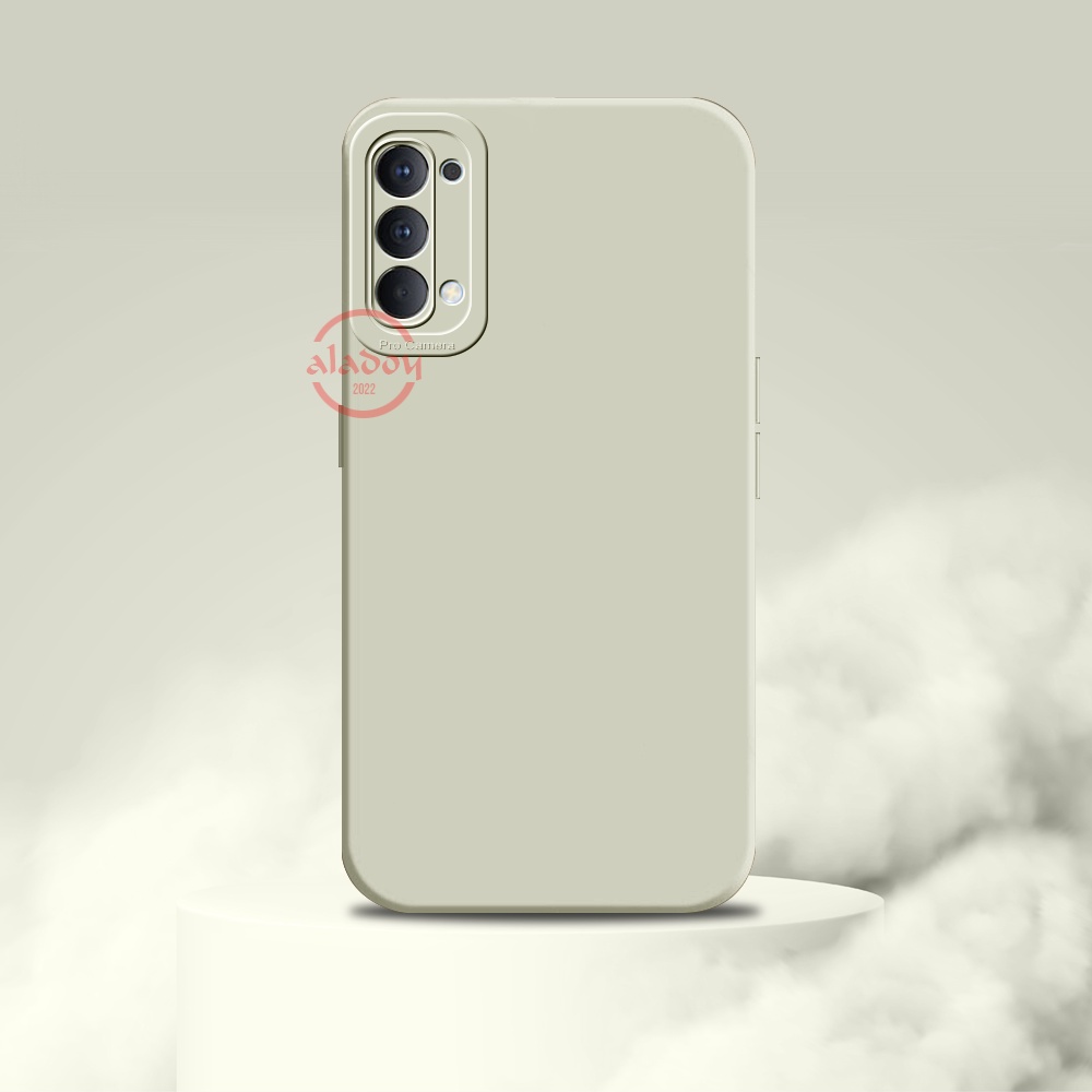 Soft Case Oppo Reno 4 Case Liquid Silicone Pro Camera Premium Casing