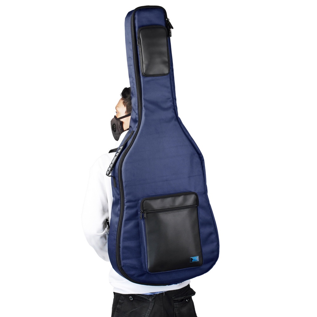 Zorc - Valt | Tas Gitar Akustik | Softcase Yamaha APX 500ii, 600, 700 | Gigbag Acoustic Bass Navy