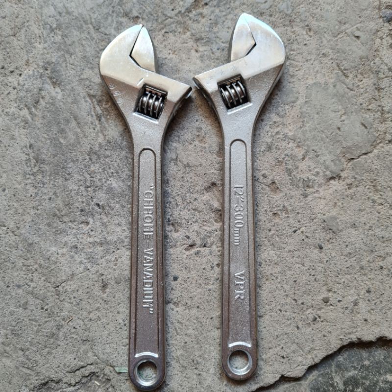 KUNCI INGGRIS / KUNCI BAKO / KUNCI BAKO / ADJUSTABLE WRENCH 12 "VPR"