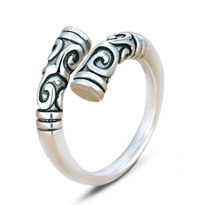 Cincin Jari Telunjuk Sterling Silver 925 Model Tali Silang Adjustable Untuk Wanita