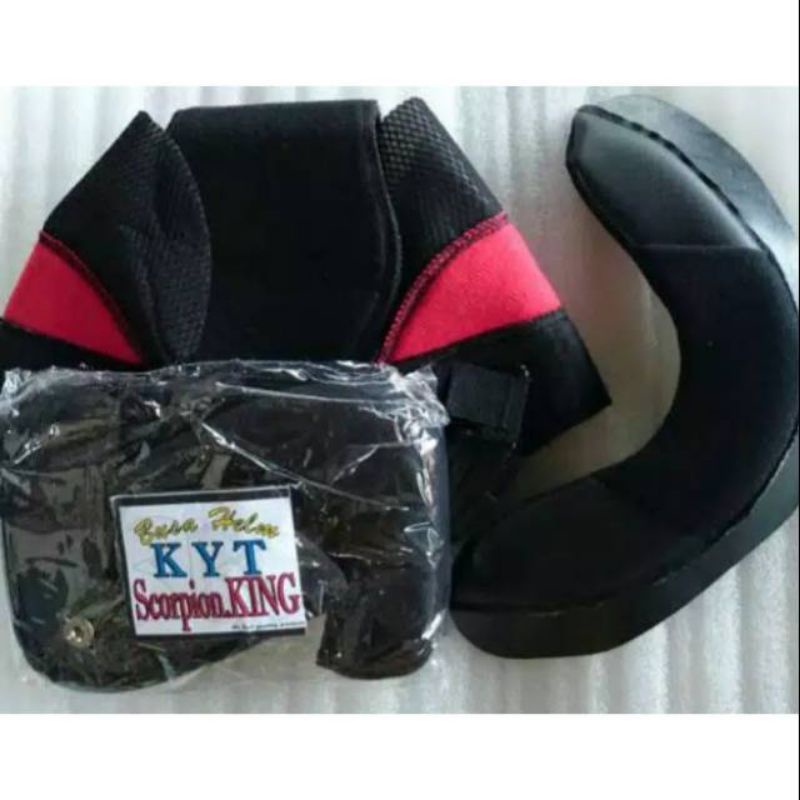 Busa Helm set Kyt Scorpion King kancing besi dan atom sett daleman part|| Cod