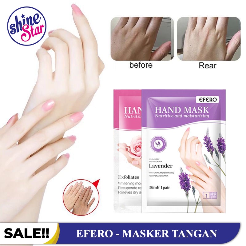 SHINE STAR - EFERO Hand Mask Moisturizing Masker Tangan Kasar Kulit Mati dan kering Menjadikan Tangan Lembut