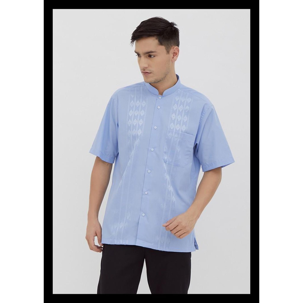 NEW ALISAN KOKO BORDIR LENGAN PENDEK BIRU KBOKO00074BIRUSS KOKO LAKI-LAKI TERMURAH ALH