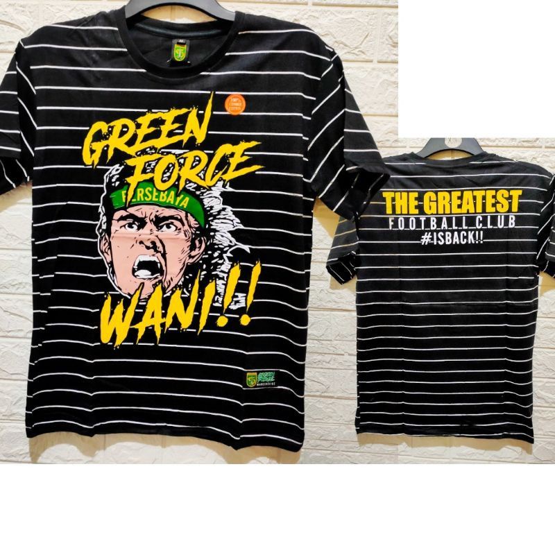 KAOS TSHIRT PERSEBAYA GREEN FORCE WANI MURAH