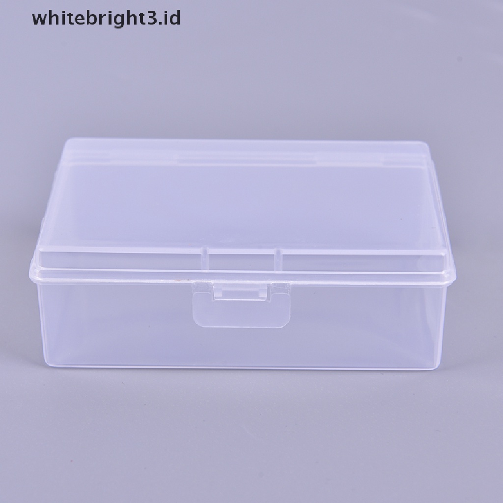 {whitebright3.id} 2pcs/set Transparent Plastic Boxes Playing Cards Container Storage Poker Case ,