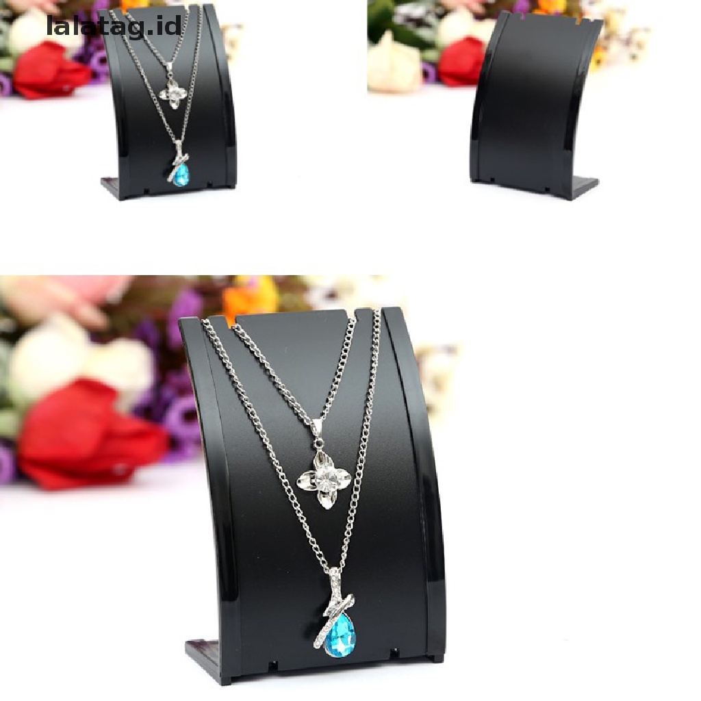 [lalatag] Plastic Necklace Holder Pendant Earrings Display Stand Jewellry Stand Display [ID]