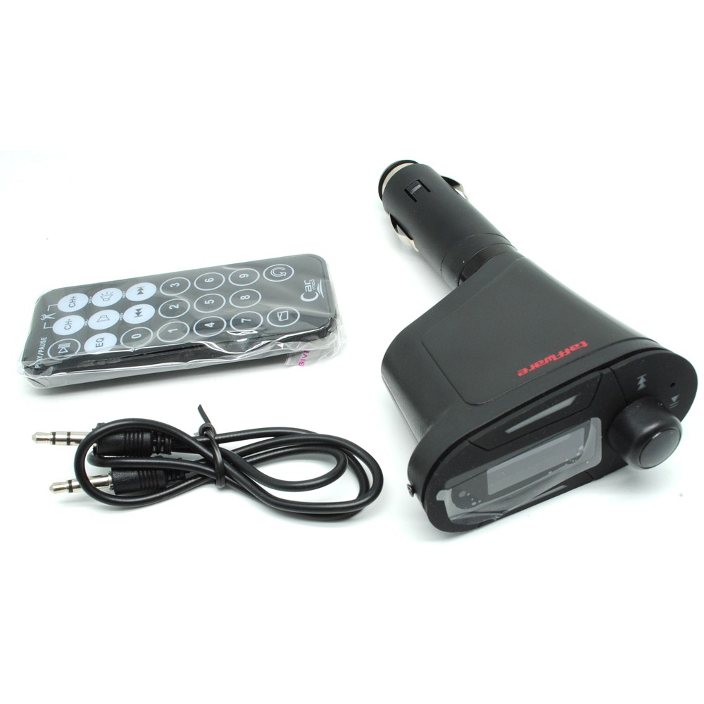 Car Kit MP3 Player OMIP4WBK FM Transmitter Modulator with USB and SD Card Slot - Black