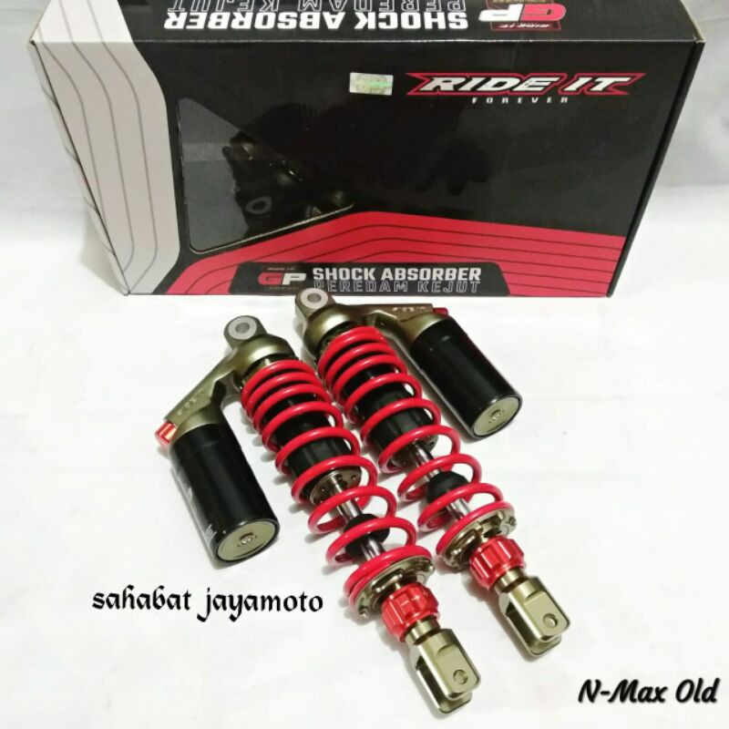 Shock Belakang Ride-It GP Premium Double Clik 335MM Nmax PCX150