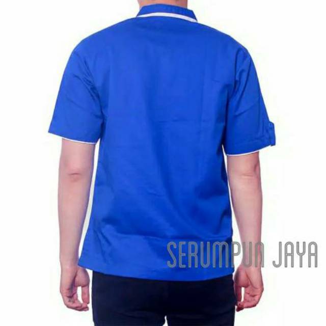 KEMEJA KERJA - KEMEJA SERAGAM KERJA BIRU - KEMEJA PROMOSI - KEMEJA KANTOR