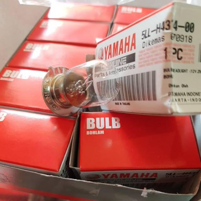 Bohlam Depan Lampu Dop Depan 12v 25w Yamaha 5LL H4314 00 Mio Jupiter Beat Vario X125 HARGA PER BIJI