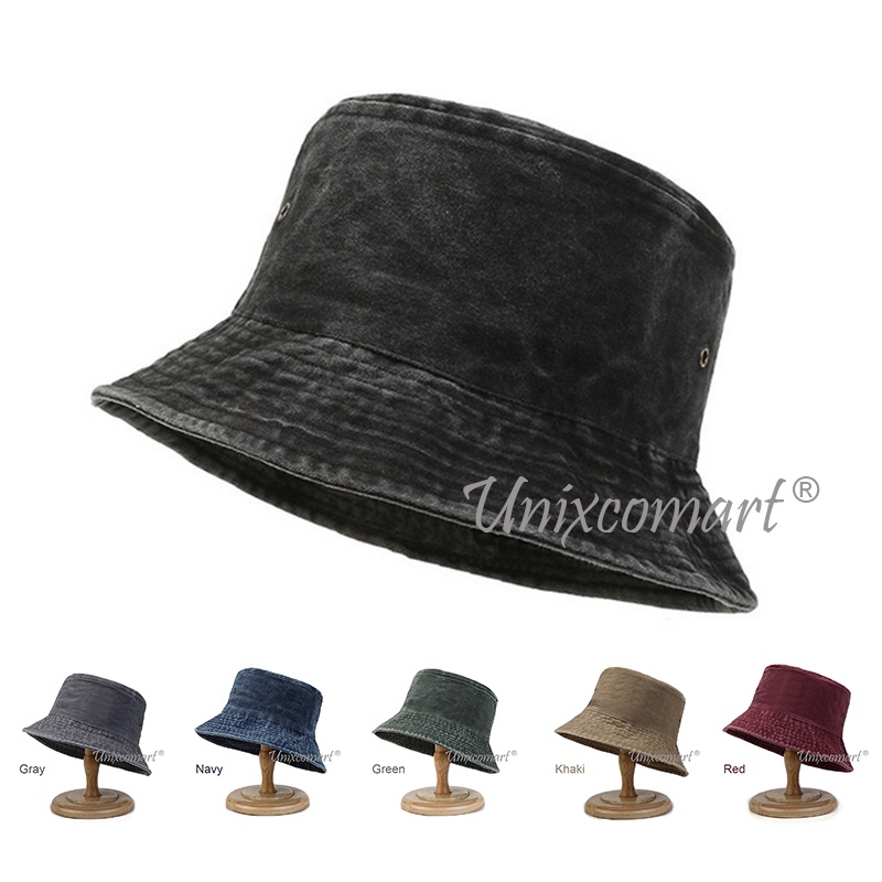 Topi Bucket Hat DREW Fashion Session Pancing Gunung Pria Wanita