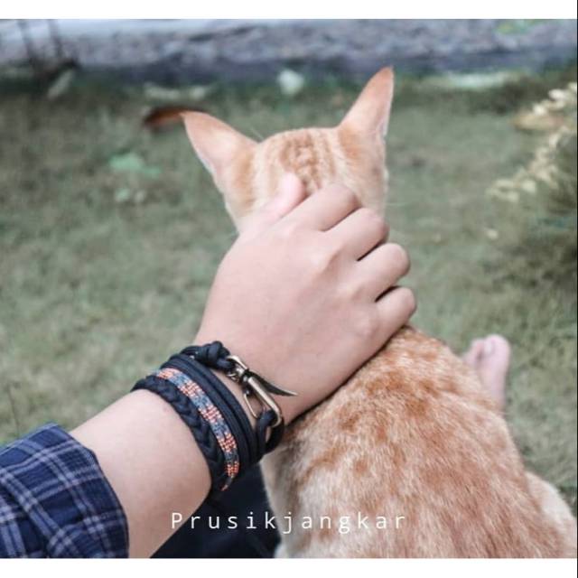 Gelang Tali Prusik Jangkar / Gelang Prusik Jangkar / Gelang paracord / Gelang paket / gelang tali