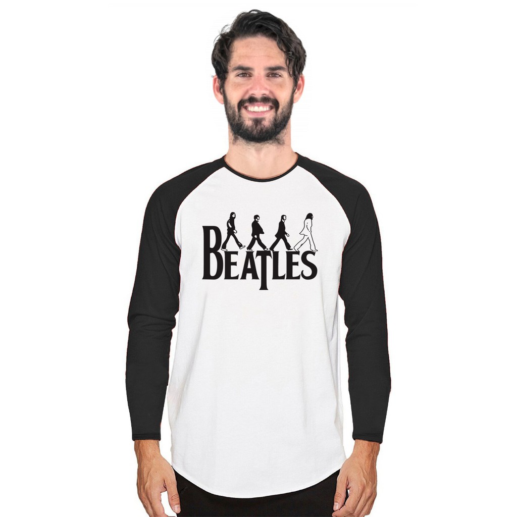 Myco Kaos Raglan |  Beatles | lengan panjang | Kaos Pria | Ukuran M - L - XL - XXL