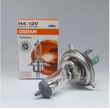 Lampu Bohlam OSRAM H4 60/55 watt 60 55 12V mobil motor depan headlamp halogen