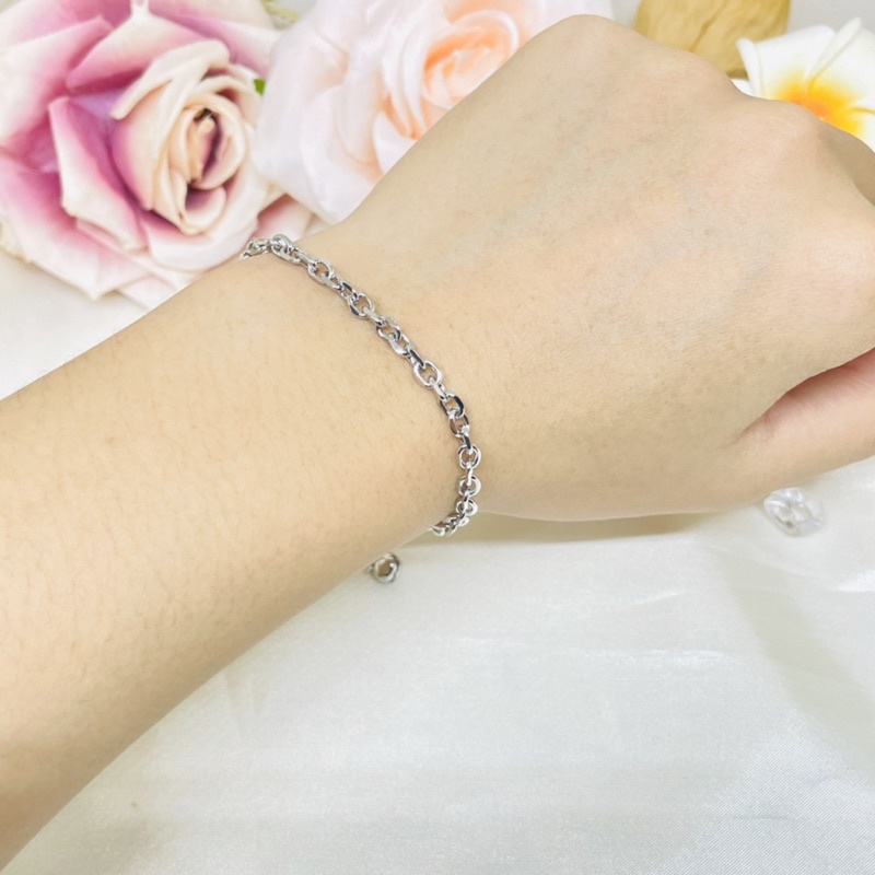 Gelang tangan nuri rapat silver Xuping