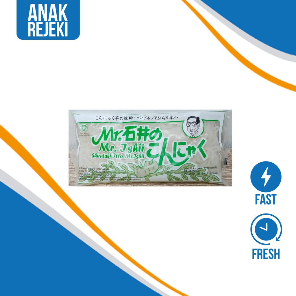 

Mie Shirataki Ishii 200gr - Shirataki Basah / Shirataki Biru Hijau Mr