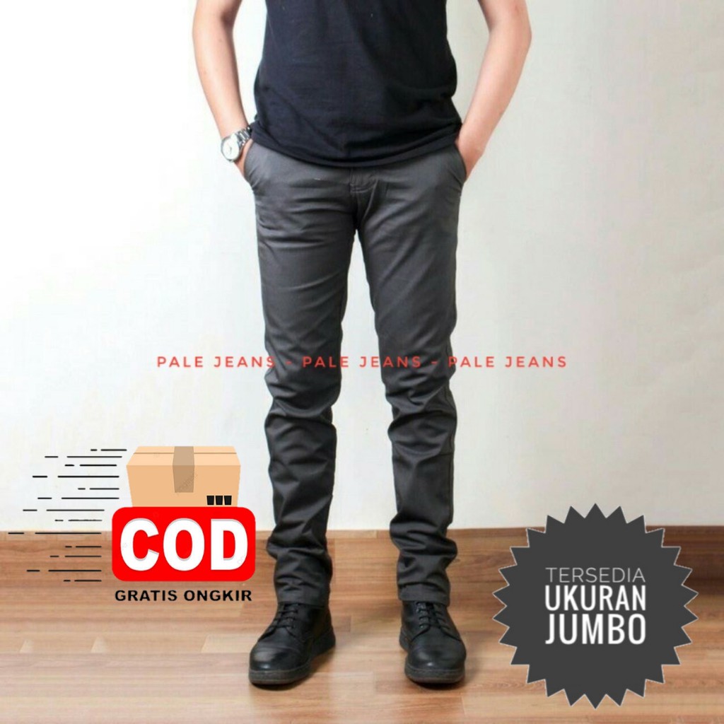 PaleJeans Celana Panjang Chino Pria Original.