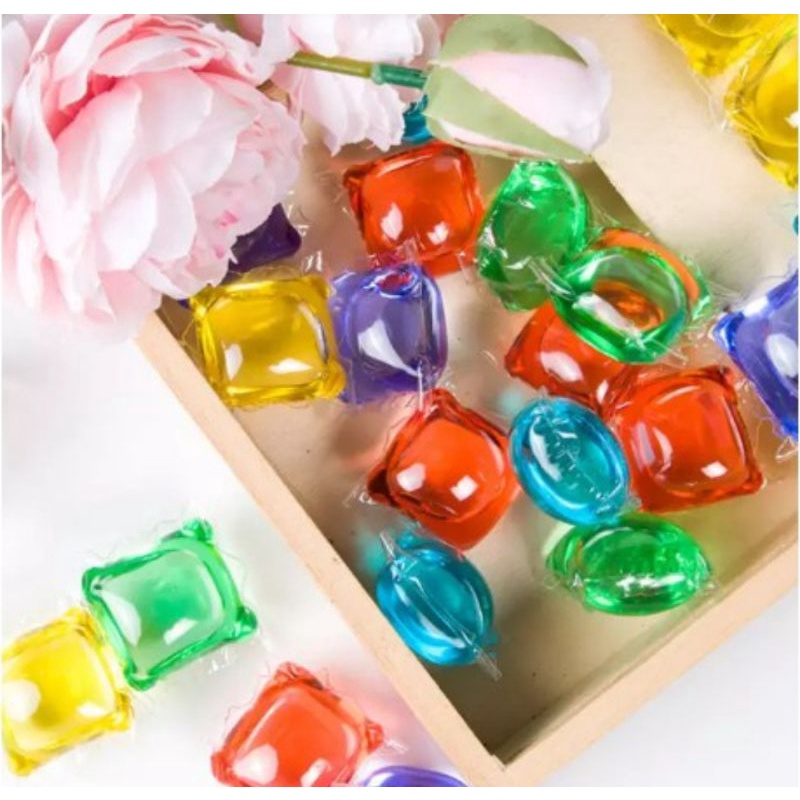 SABUN CUCI BAJU DETERGENT GEL BALL ISI 50PCS / LAUNDRY BEADS / LAUNDRY DETERGENT.IMPORT