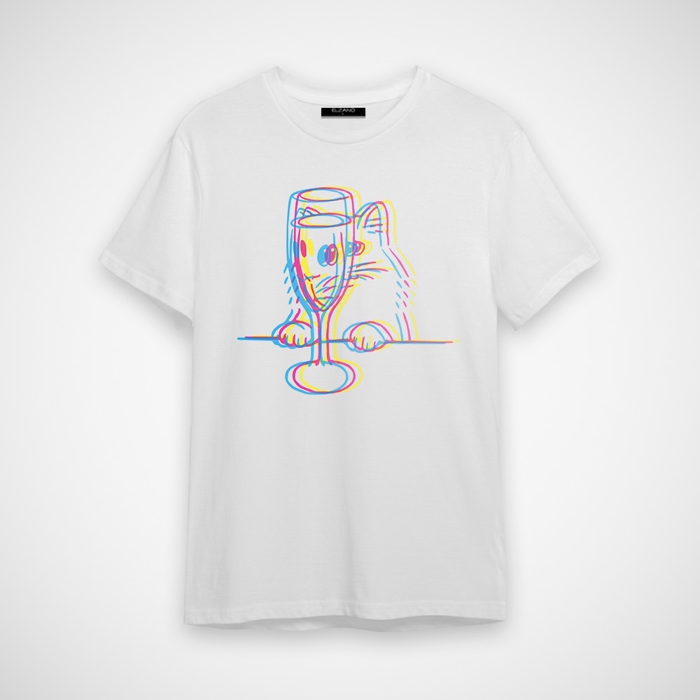 MVP - Wierd Cat T-Shirt - T-Shirt Distro Kekinian