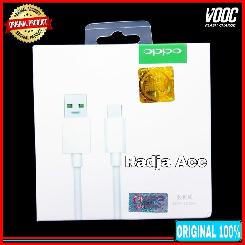 Kabel Data Oppo reno5 F VOOC Flash Charge USB C ORIGINAL 100% VOOC Type C