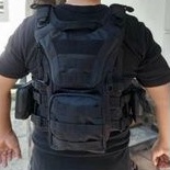 Rompi Tempur Tactical Rajawali Body Vaset TNI Polri Hitam