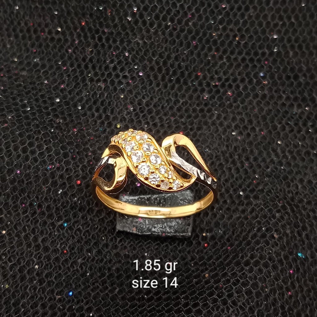 Cincin Emas 17K - 1.85 gr Kadar 750 - 49