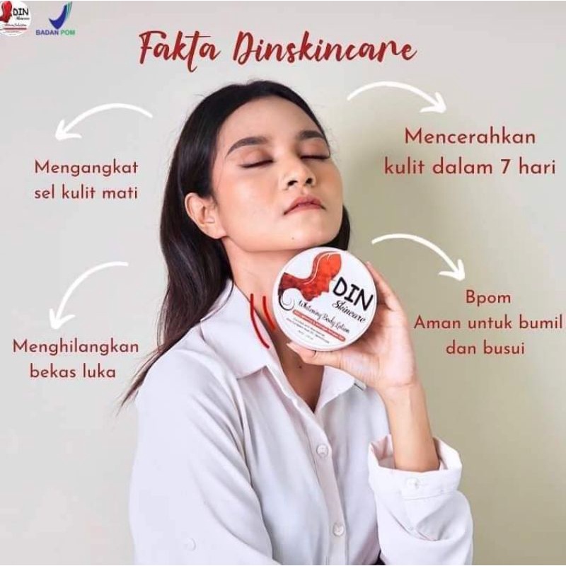BodyLotion DINSKINCARE / HB Pemutih ampuh / dinskincare makassar