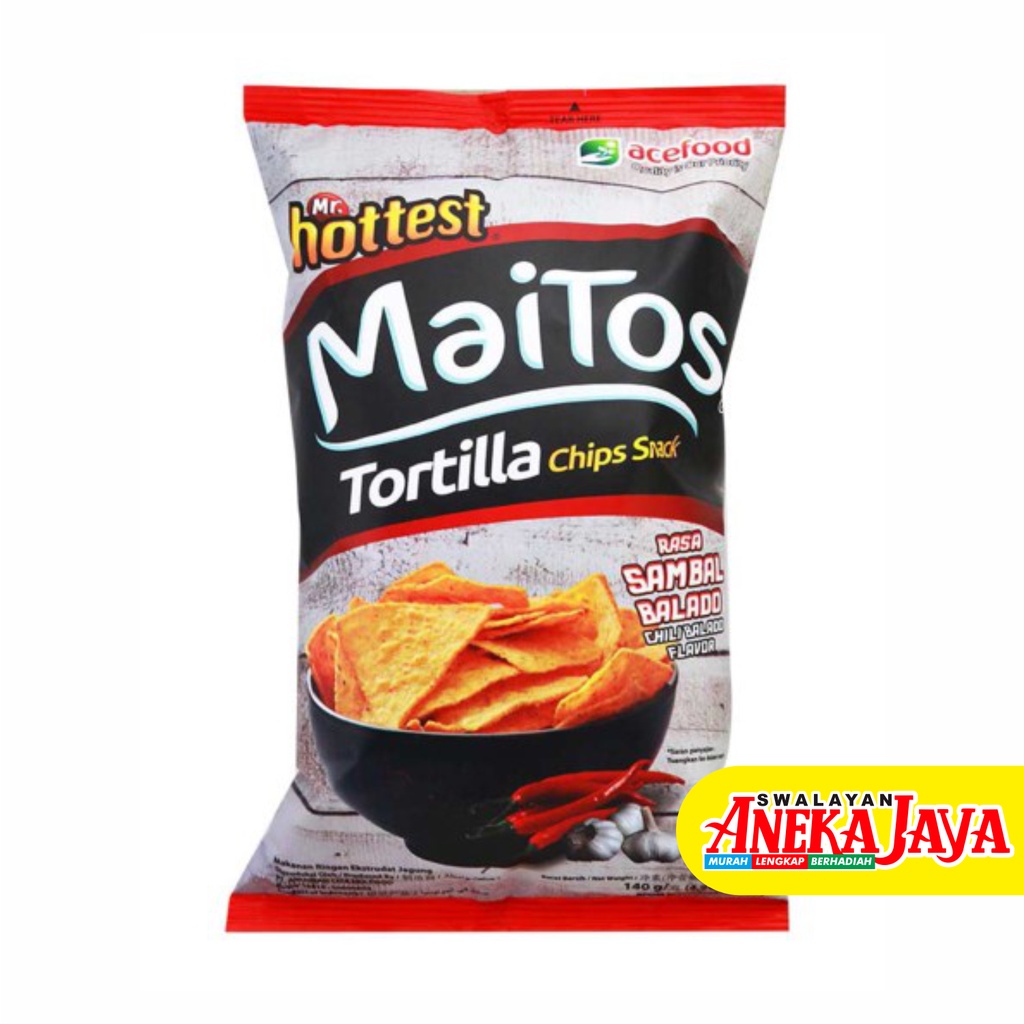 

MAITOS MR. HOTTEST SNACK TORTILLA CHIPS SAMBAL BALADO 140GR