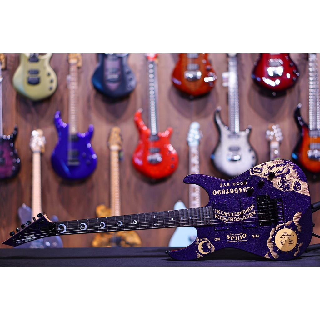 ESP KIRK HAMMETT SPARKLE OUIJA PURPLE COLLECTION