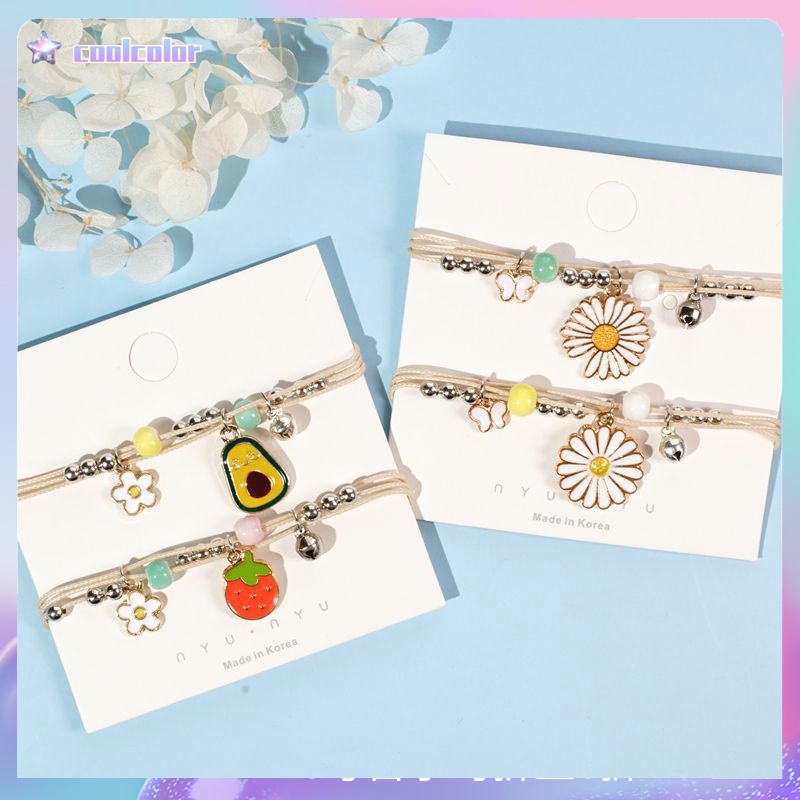 【Ready stock】COD Daisy Gelang Gadis Kartun Manik Keramik Perhiasan  Mahasiswa Hadiah Ulang Tahun Gelang 2021 terbaru Fashion murah COD