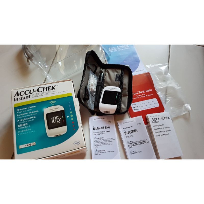 

Accu Chek Instant alat test gula lancet jarum suntik