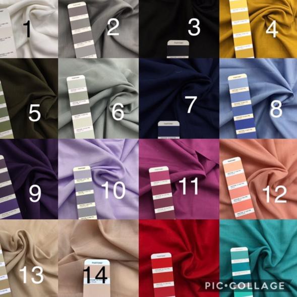 【murah】 Kain Voal Premium / Furing Ero - per 0.5m - warna Putih / BW